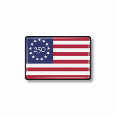 Betsy Ross 250 Flag Car Magnet