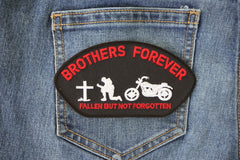 Brothers Forever Biker Cap Patch - 5x2.75 inch