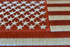 Brown Subdued American Flag Patch - 5x3 inch