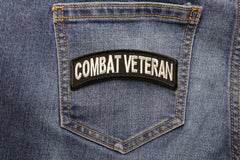 Combat Veteran Patch - 4x1.5 inch