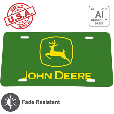 John Deere License Plate