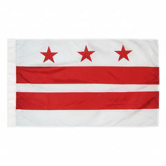 District of Columbia Flag – Pole Hem, No Fringe
