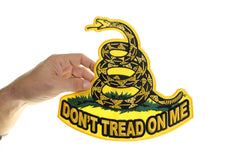 Don't Tread On Me Patch - 10x10 inch Huge Iron on