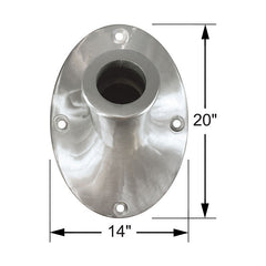 Outrigger Wall Mount For 3-1/2" Diameter Poles Only