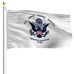 Coast Guard Retired Flag – 3x5 Nylon, Made in USA