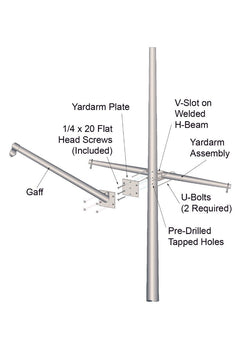 25ft Nautical Flagpole - ECXP25