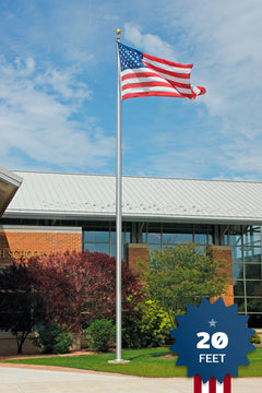 Flag Pole Heavy Duty Aluminum - Commercial Series