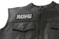 God Guns and Guts Made America Let's Keep All Three Patch - 4x1.5 inch