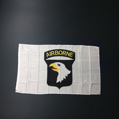 101st Airborne (White) Flag 3x5 ft. Standard