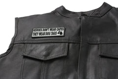 Heroes Don't Wear Capes They Wear Dog Tags Patch - 4x1.5 inch