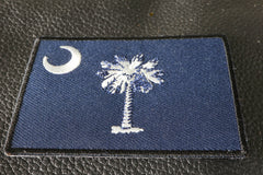 South Carolina Flag Iron on Patch - 3x2 inch
