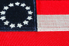 Historical Stars and Bars Flag Iron on Patch - 3x1.74 inch