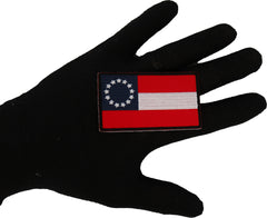 Historical Stars and Bars Flag Iron on Patch - 3x1.74 inch