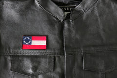 Historical Stars and Bars Flag Iron on Patch - 3x1.74 inch