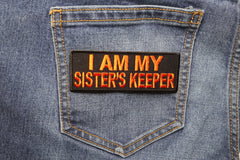 I am my Sister's Keeper Patch in Orange - 4x1.5 inch