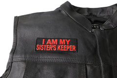 I am my Sister's Keeper Patch in Orange - 4x1.5 inch