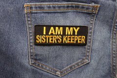 I am my Sister's Keeper Patch in Yellow - 4x1.5 inch