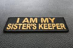 I am my Sister's Keeper Patch in Yellow - 4x1.5 inch