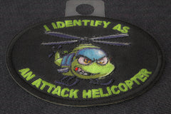 I identify as an attack Helicopter Patch - 3x2.5 inch
