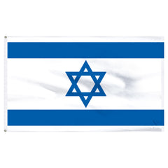 Israel Flag - 3x5 - Nylon Dyed Flag Made in USA