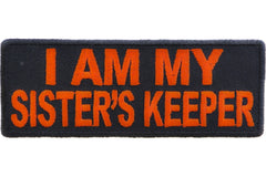 I am my Sister's Keeper Patch in Orange - 4x1.5 inch