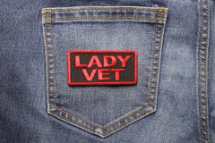 Lady Vet Patch - 3x1.5 inch