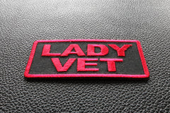 Lady Vet Patch - 3x1.5 inch