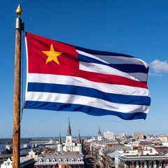 Louisiana republic flag 1862 over new orleans