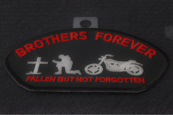 Brothers Forever Biker Cap Patch - 5x2.75 inch – US Patriot Colors