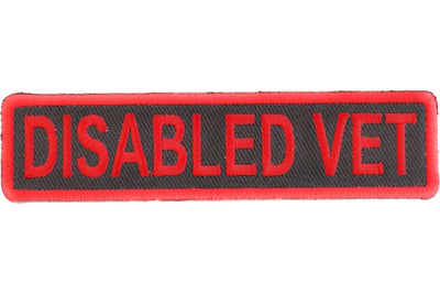 Disabled Vet Patch - 4x1 inch