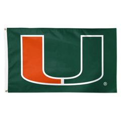 Green flag with an orange and white 'U' logo on a white background