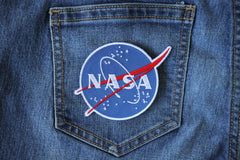 NASA logo Novelty Iron on Patch - 3.5x3 inch
