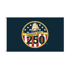US NAVY America's 250th Anniversary Nylon Flag Made in USA