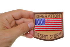 Operation Desert Storm embroidered patch, 3 x 3 inches