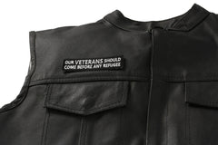 Our Veterans Should Come Before Any Refugee Patch - 4x1 inch