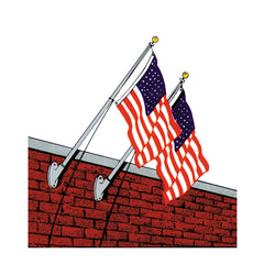 Outrigger Commercial Wall Mount Flagpole