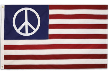 3x5 US Peace Nylon Embroidered Flag