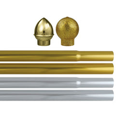 Budget Aluminum Poles - Silver