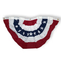 PolyCotton Pleated Bunting USA Fan Flag Made in USA