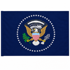 Presidential Seal Flag - Navy Pole Hem