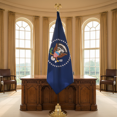 Presidential Seal Flag - Oval Office No Fringe
