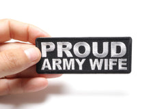 Proud Army Wife Patch - 4x1.5 inch