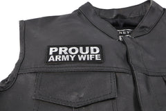 Proud Army Wife Patch - 4x1.5 inch