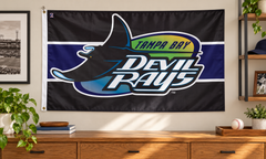 Tampa Bay Rays Cooperstown Flag – Deluxe 3×5 — AI lifestyle illustration, wall display; hardware sold separately