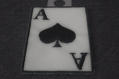 Reflective Ace Of Spades Patch - 2x3 inch
