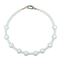 RR13 Beaded Retainer Ring - White