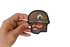 Soldier Smoking Cigar Patch - 3x3.3 inch
