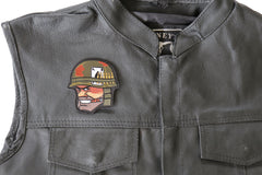 Soldier Smoking Cigar Patch - 3x3.3 inch