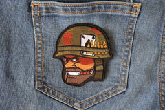 Soldier Smoking Cigar Patch - 3x3.3 inch