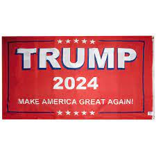 Trump 2024 Make America Great Again Red Nylon Made in USA